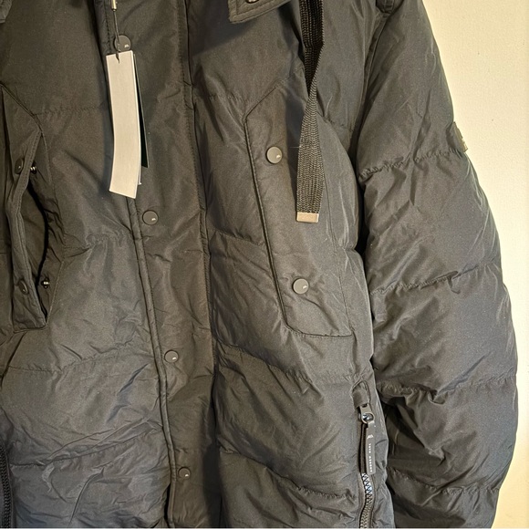Andrew Marc New York Gattaca Black Parka Puffer Coat With Detachable Hood XL NWT - Picture 5 of 15